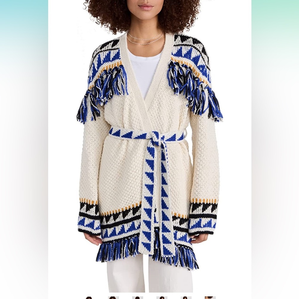 MOTHER new The Tassel is Worth the Hassle Fringe Cardigan
